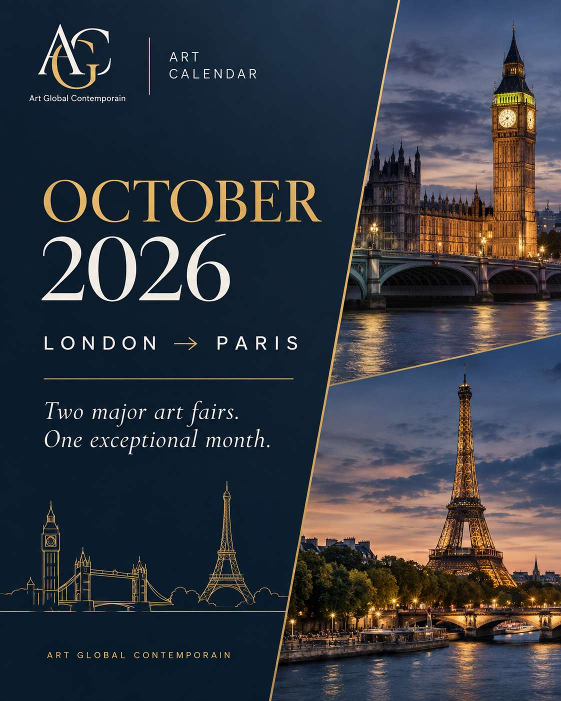 AGC Art Calendar October 2026 cover