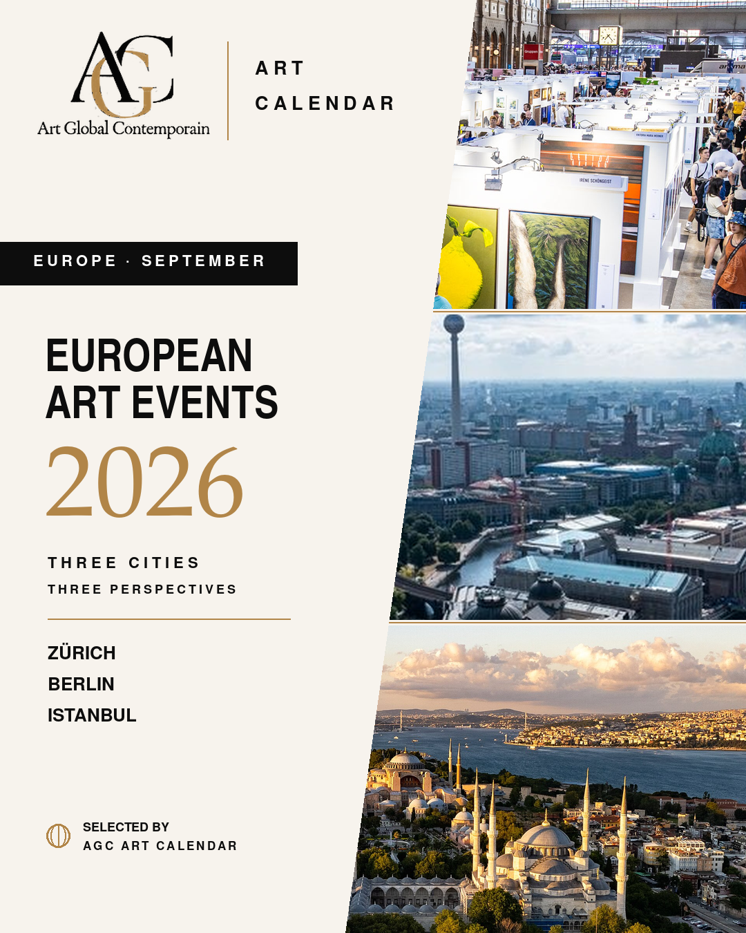European Art Events 2026 — AGC Art Calendar September cover